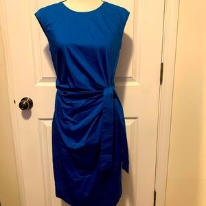Royal Blue Side-tie dress